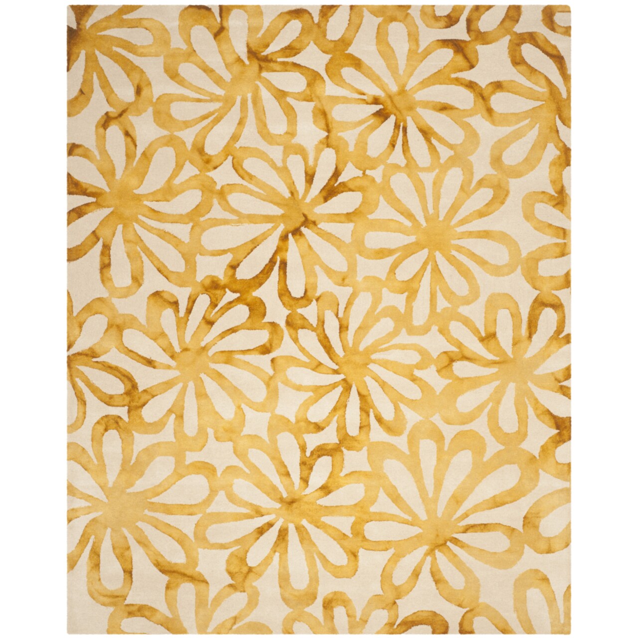 Safavieh Dip Dye Ddy527M Handmade Beige / Gold Rug Classic Motif Carpet Shag